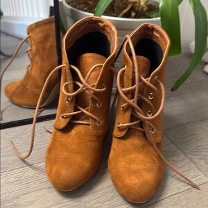 Brown Suede Ankle Boots